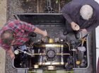 Steam engine cab and crew from above. Statfold Barn Railway. 7 September 2019 - OTHER Gallery